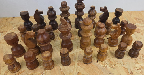 Vintage hand carved wooden - hand,