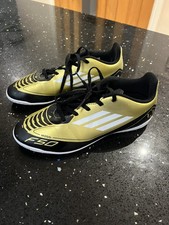 Adidas F50 Messi Club IC Gold & Black Indoor / Futsal Football Size 5 Uk