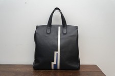 Dunhill Leather Tote Bag with Art Deco D Logo