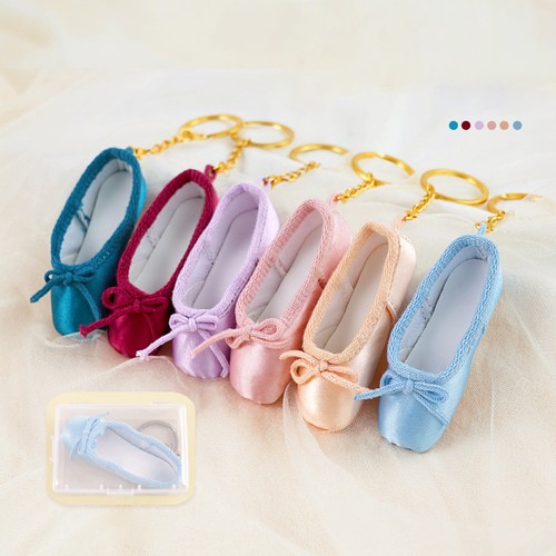 Mini ballet shoes keychain - ballet,