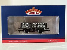 Bachmann 37-038 OO 5 Plank Steel Wagon E. B. Mason Rolling Stock Model Boxed