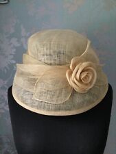 Marks & Spencer Natural Special Occasion Wedding Hat With Rose Detail NEW