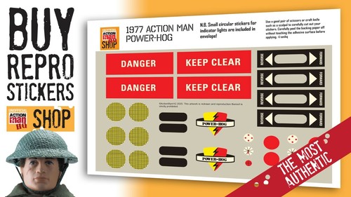 Action man power - power, stickers