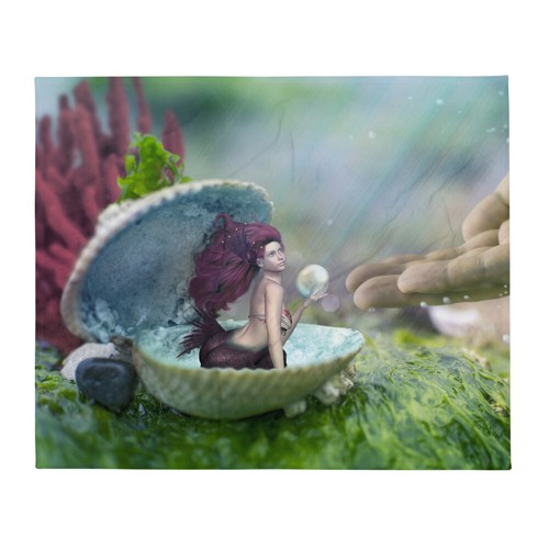 Mermaid theme throw blanket - mermaid,