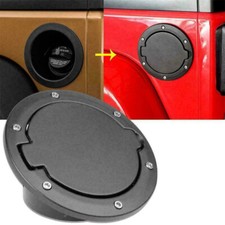 Gas Tank Cap Cover Fuel Filler Door for Jeep Wrangler JK & Unlimited 2007-2018