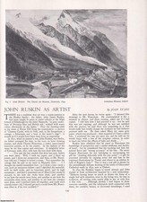JOHN RUSKIN AS ARTIST. AN ORIGINAL ARTICLE FROM APOLLO, INTERNATIONAL MAGAZINE O