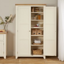 Cheshire Cream Double Shaker Pantry/Linen Cupboard- SLIGHT SECONDS- WW75-F309