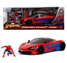 Jada MARVEL Spider-Man McLaren 720S w/Figure 1:24 Diecast Car
