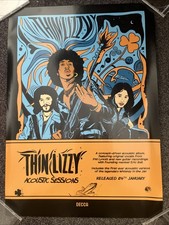 THIN LIZZY - PROMO MUSIC POSTER - ACOUSTIC SESSIONS ALBUM - OFFICIAL ORIGINAL