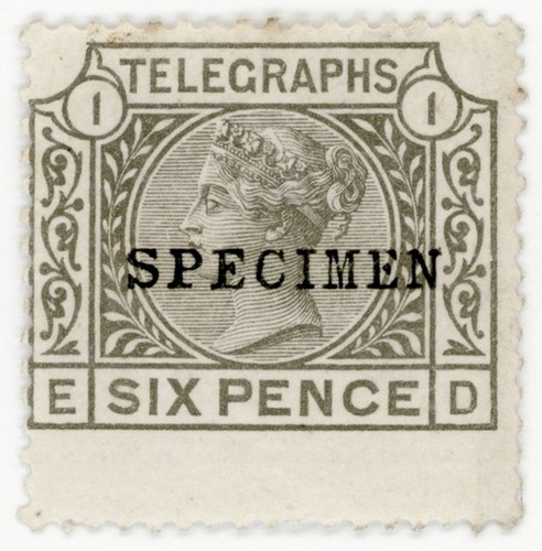 Telegraphs 6d grey - (i.b), qv