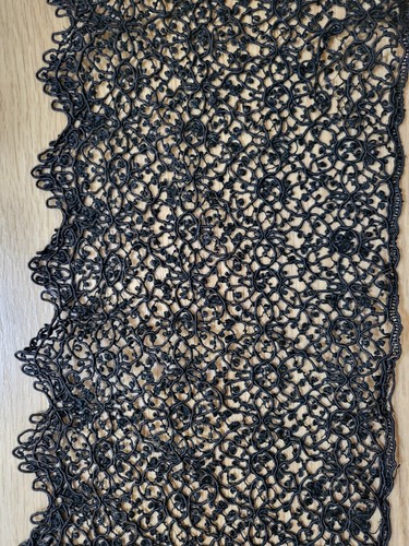 Victorian guipure black lace - guipure,