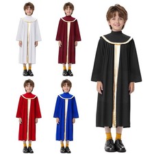 UK Boys Girls Choir  Baptism Robe Worship Praise Dance Costume Graduation Gown