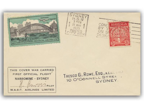 1935 wasp airlines narromine - 1935,