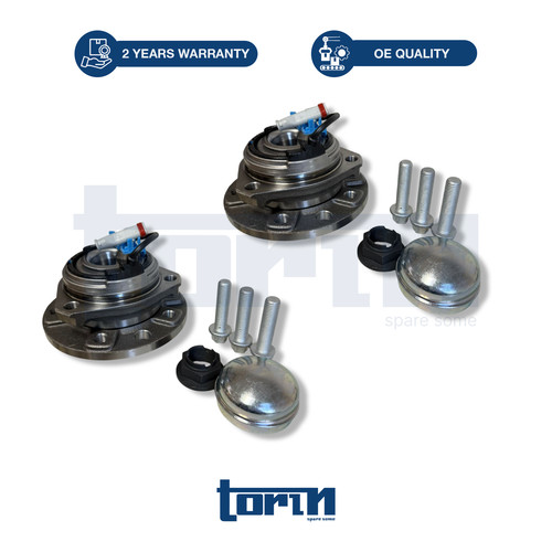 Front wheel hub bearing with - hub,