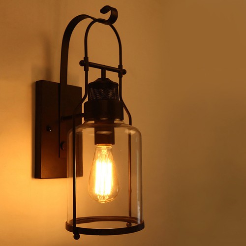 Industrial rustic lantern - industrial,