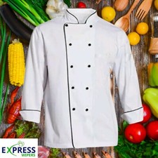 NEW Unisex Chef Whites Kitchen Jacket (Professional/ Fancy Dress)