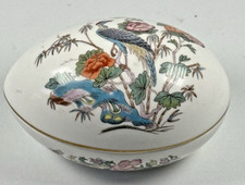 Wedgewood Ceramic Egg Trinket Box with Floral Design