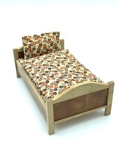 Bodo Hennig Rare Bedroom Bed German Vintage Furniture Dollhouse 1:12 # BF