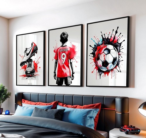 Personalised football prints - personalised,