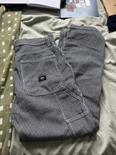 Men’s Vans Navy/White Striped Carpenter Jeans 32”