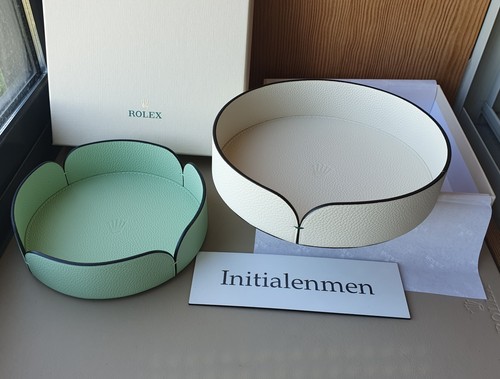 Rolex tray set leather - rolex,
