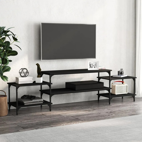 Cabinet black 197x35x52 cm - black,