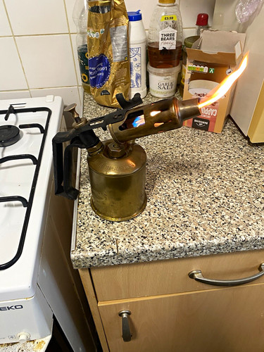 Vintage swedish brass paraffin - vintage,
