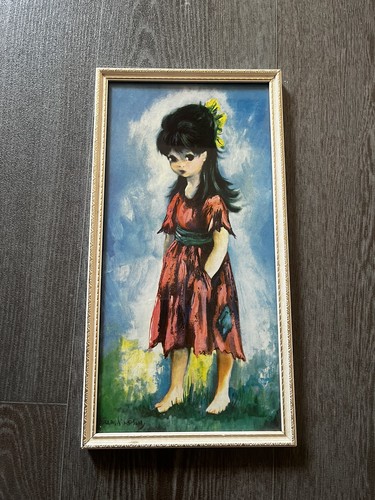 Vintage framed print big - framed,