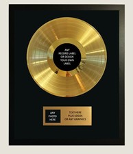 GOLD RECORD & PLAQUE AWARD 12"