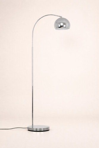 Modern chrome arc floor lamp - arc,