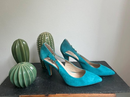 Beautiful turquoise suede