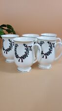 Wren Holly Wreath Set Of 5 Bone China Mugs Christmas