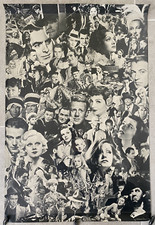 Vintage Hollywood movie stars poster
