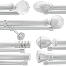 Chrome Double Metal Curtain