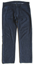 AJ ARMANI JEANS Blue Denim Regular Fit Men's Designer Jeans ~ W34" X L30"