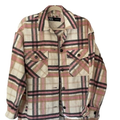 Zara pink beige plaid - zara, check