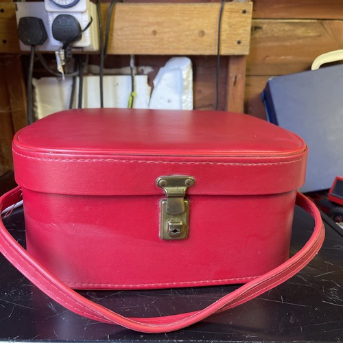 Retro 1960s red faux - 1960s,
