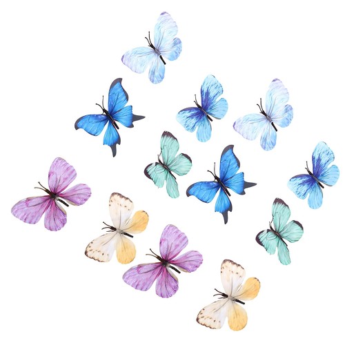 12x artificial butterflies - 12x,