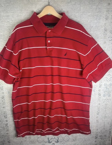 Nautica red true deck polo - deck,