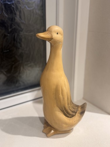 Rustic ceramic duck - rustic,
