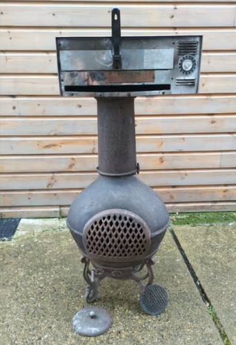 Chimenea chiminea cast - cast, iron