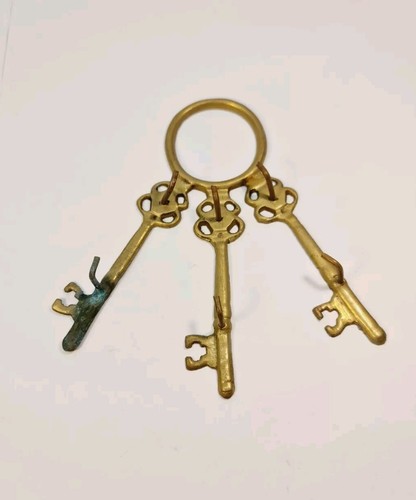 Vintage brass skeleton - brass,