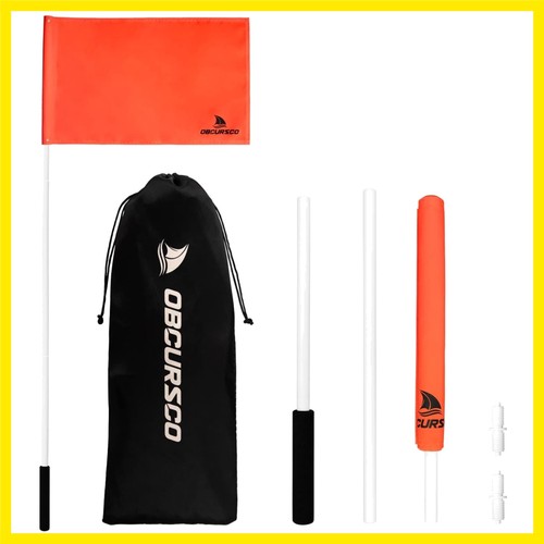 Inch orange boat flag - boat, with