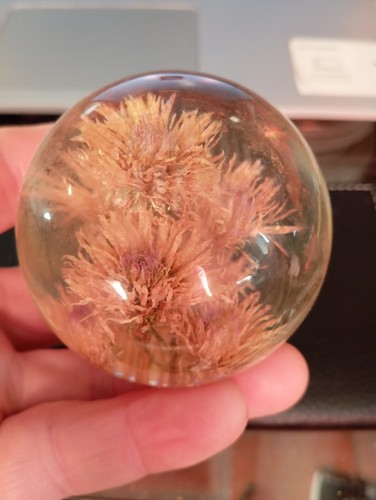 Hafod barn lucite paperweight - barn,