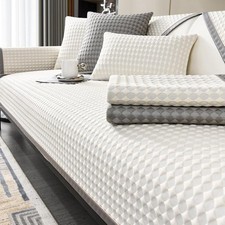Summer New Cooling Ice Doug Couch Cover,Upgrade Honeycomb Anti-slip Sofa Cove...