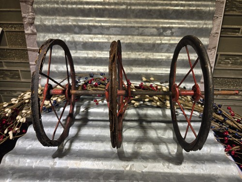 Antique iron toy - iron, axle