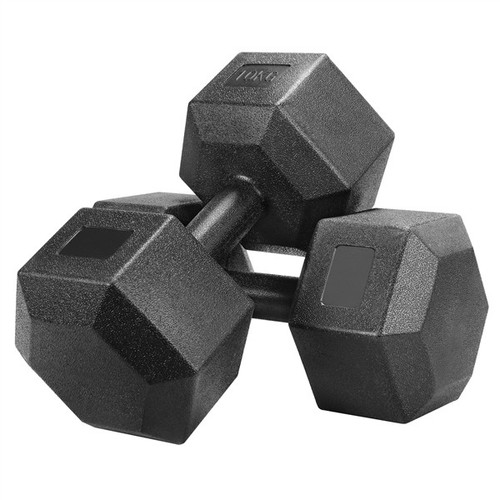 2x10kg dumbbells hex dumbbell - dumbbells,
