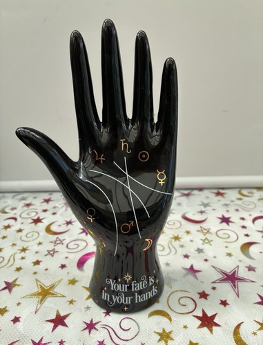 Halloween ceramic palmistry - halloween,