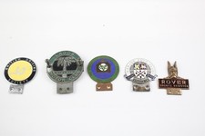 Vintage Assorted Automobilia Brand Grill Badges Enamelled Lagos Moto Club Etc