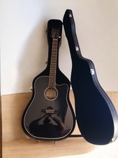 Guitar Tanglewood Model TWBBSFCE Electro Acoustic Folk Size Blackbird matt Black